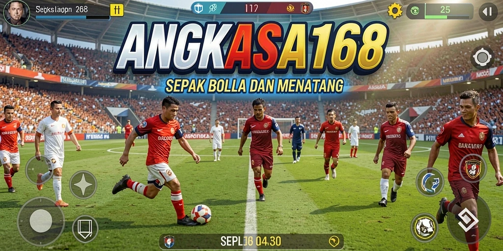 Gameplay seru ANGKASA168 dengan aksi sepak bola yang mendebarkan.
