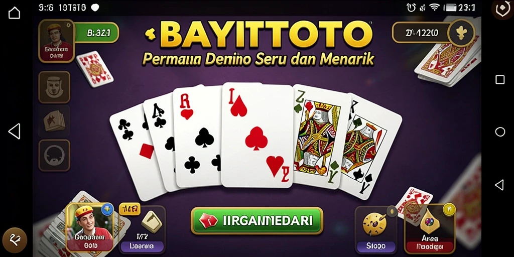 Tampilan gameplay seru dari BAYITOTO dengan berbagai mode permainan domino.