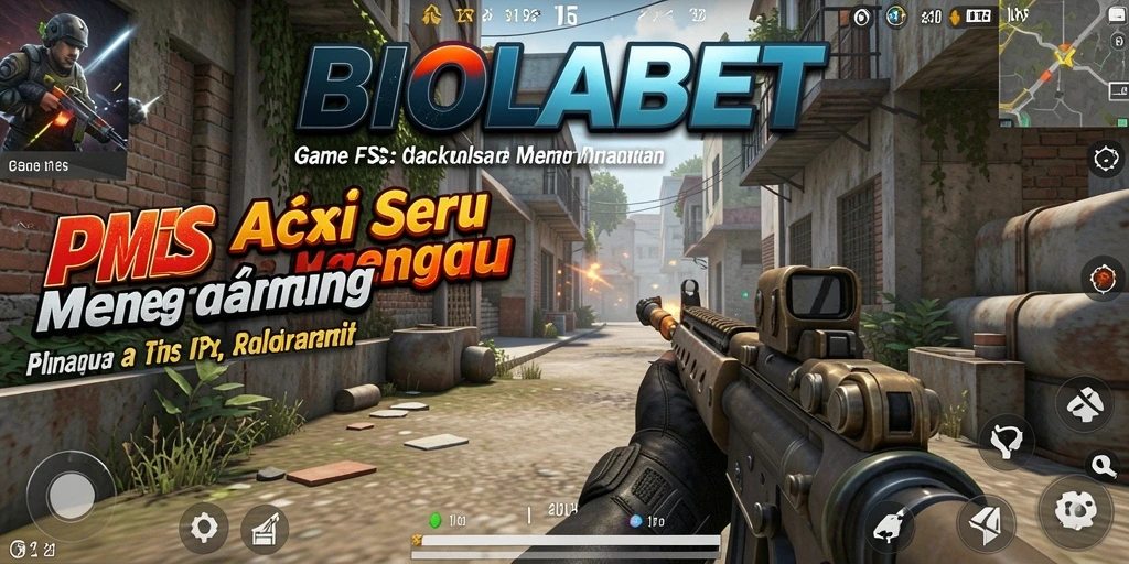 Tangkapan layar BIOLABET yang menampilkan aksi menegangkan dalam pertempuran FPS.