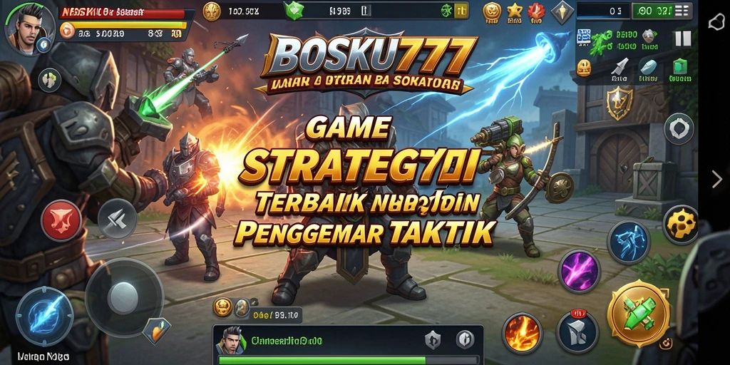 Tampilan gameplay strategis yang menegangkan dan penuh aksi.