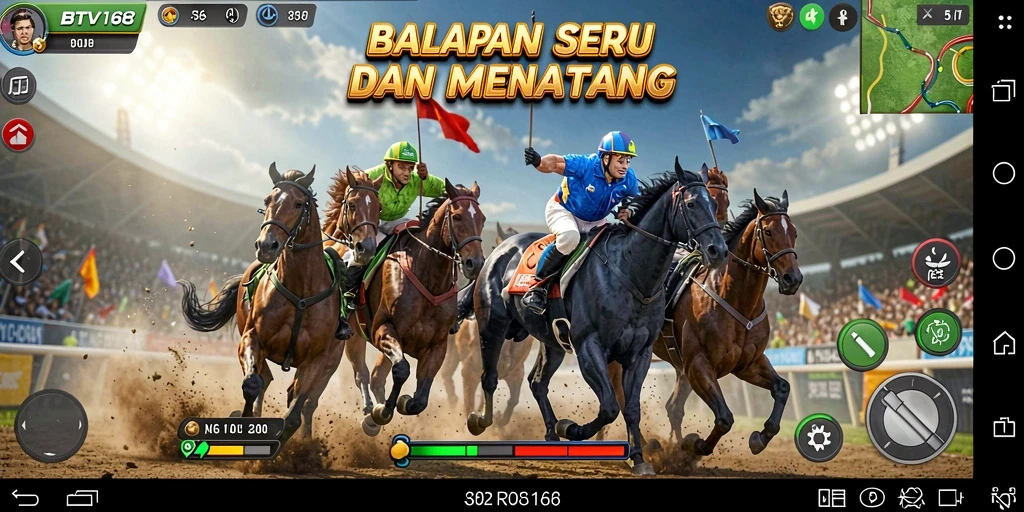 Gameplay BTV168 yang mendebarkan dalam balapan cepat dan penuh aksi.