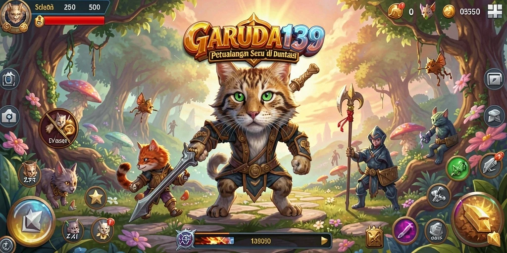 Screenshot gameplay GARUDA138 menampilkan petualangan yang seru dan lingkungan yang indah.