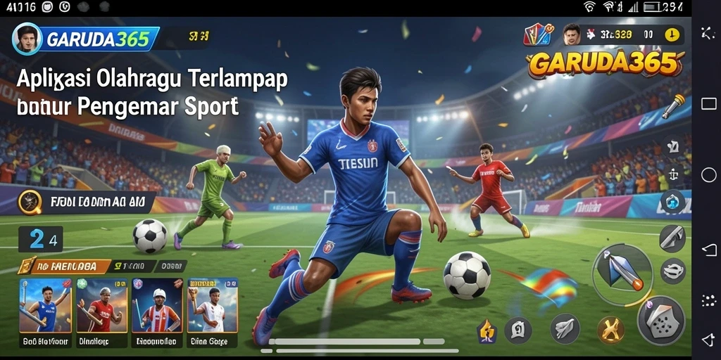 Tampilan gameplay yang menarik dan informatif dari GARUDA365.
