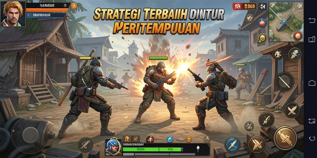 Tampilan gameplay taktis dan mendebarkan dari IDN668.