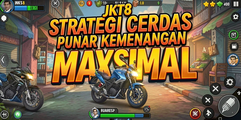 Screenshot gameplay JKT8 menunjukkan pertarungan strategis yang intens.