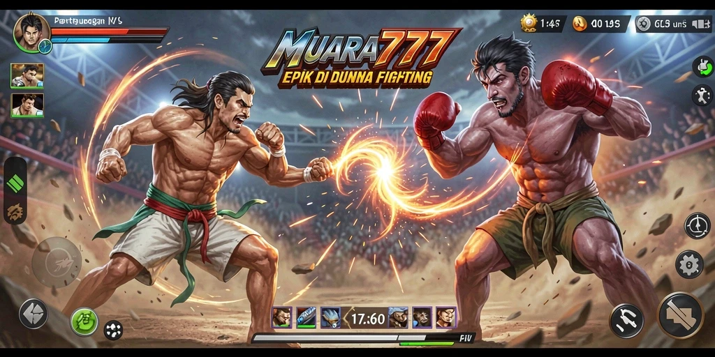 Screenshot dari gameplay Fighting MUARA777 yang menegangkan.