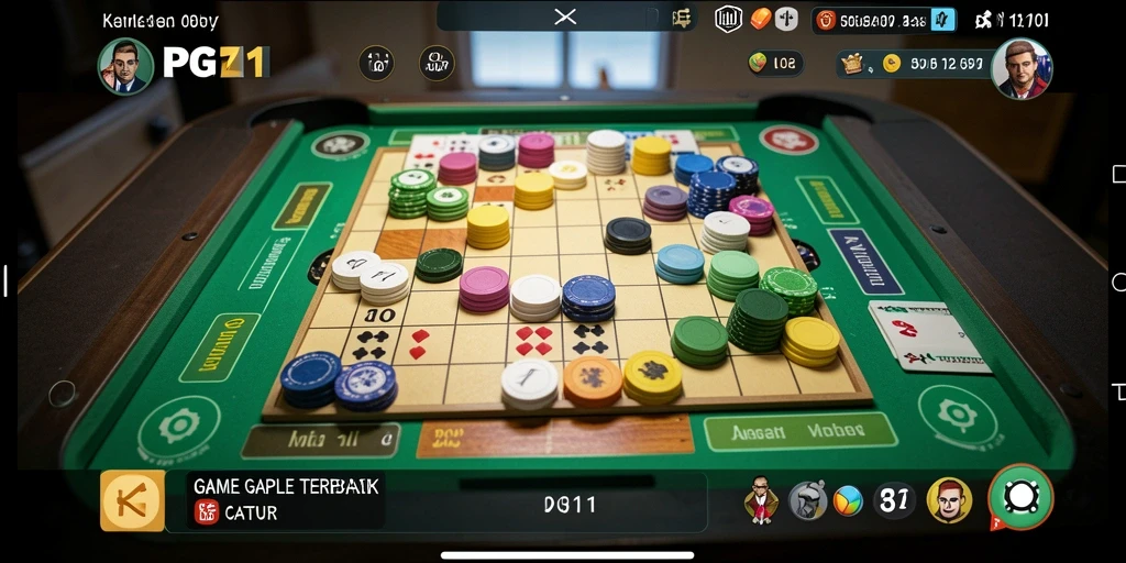 Tampilan gameplay PG11 yang menarik dan interaktif dalam permainan Gaple.