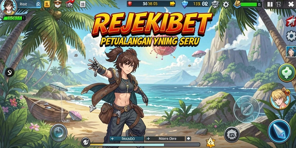 Tampilan gameplay REJEKIBET yang memukau dengan karakter Anime menarik.