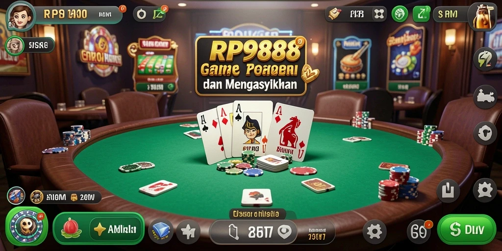 Tampilkan gameplay menarik Poker dari RP888 dengan grafis yang memukau.