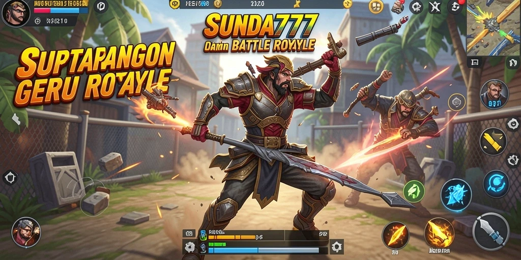 Gameplay menarik dari SUNDA777 saat bertarung di arena Battle Royale.