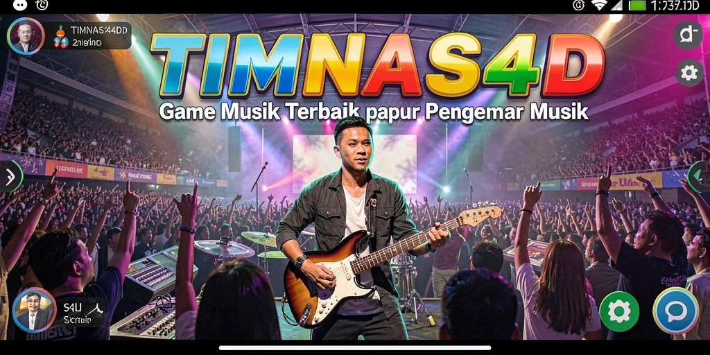 Tampilan gameplay TIMNAS4D yang menarik dengan berbagai level musik.