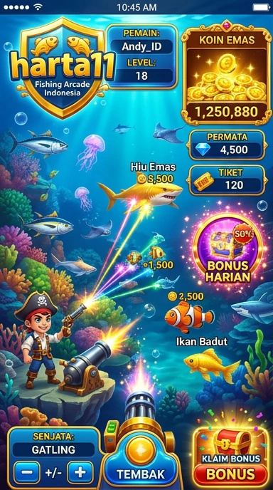 Screenshot fitur unggulan dari aplikasi harta11.